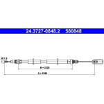 Lanko ruční brzdy ATE 24.3727-0848 (AT 580848) – Sleviste.cz