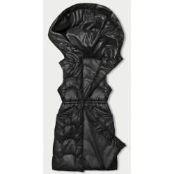 Vypasovaná vesta s kapucí B8173-1 černá