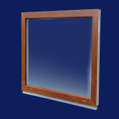 DOMO-OKNA Fixní okno zlatý dub 80x80 cm (800x800 mm) – Hledejceny.cz