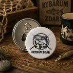 Button - placka s otvírákem 55 mm pro rybáře – Hledejceny.cz