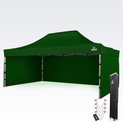 BRIMO Premium (Alu) 4x6 m s 3 stěnami Rychlorozkládací Zelená P. Alu – Hledejceny.cz