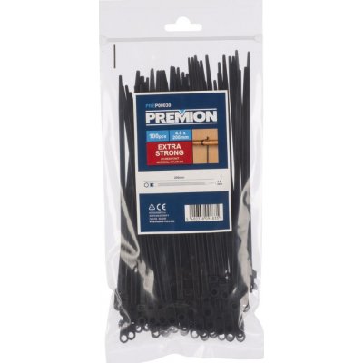 PowerPlus PREP00030 Stahovací pásky 4,8 x 200mm 100ks – Zboží Mobilmania