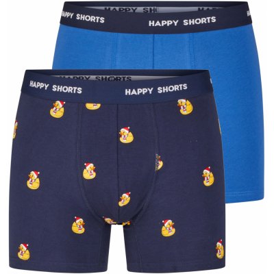 Happy Shorts vánoční boxerky 2 kusy modrá – Zbozi.Blesk.cz