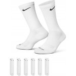 Nike Everyday Plus Cushion Crew Socks 6P Bílý – Zboží Mobilmania