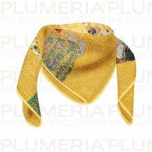 Plumeria hedvábný šátek The Kiss Gustav Klimt