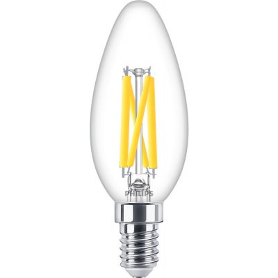 Philips Svíčková LED žárovka MASTER Value DT 3.4-40W E14 927 B35 CL G – Hledejceny.cz
