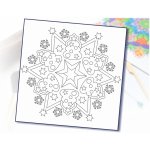 Radost v písku Šablona na pískování Vánoční mandala stromečky 210 x 210 mm – Zboží Dáma