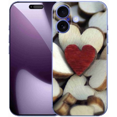 mmCase na iPhone 17 - gravírované červené srdce – Zboží Mobilmania