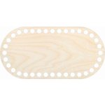 Dřevěný svět online Dno na košík dekor přírodní tvar 3 ovál 20 x 10 cm – Zboží Dáma