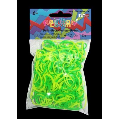 RAINBOW LOOM Original gumičky 300 kusov žlto zelená – Zboží Dáma