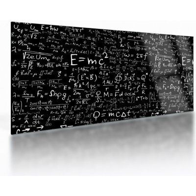 Skleněný obraz - Matematika, jednodílný 100x50 cm na skle – Hledejceny.cz