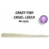 Návnada a nástraha Crazy Fish Cruel Leech 5,5 cm 49 Snow white 8 ks