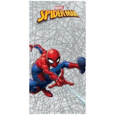 Carbotex Bavlněná plážová osuška Spiderman motiv Pavučina 70 x 140 cm – Zbozi.Blesk.cz