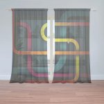 Sablio Záclony Barevné klikyháky: 2ks 150x250cm – Hledejceny.cz