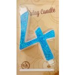 Dortisimo Svíčka velká modrá číslo 4 – Zboží Dáma Dortisimo Svíčka velká modrá číslo 4 – Zboží Dáma