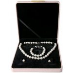 Tiniana Luxusní dárková krabička na šperky 18,5 x18,5 cm bílá – Zboží Dáma