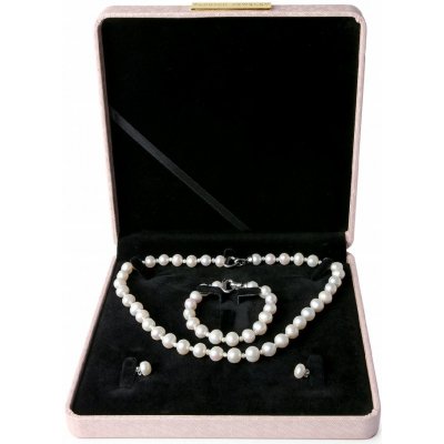 Tiniana Luxusní dárková krabička na šperky 18,5 x18,5 cm bílá – Zboží Dáma