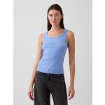 GAP Žebrované tílko s logem Modrá – Zboží Dáma