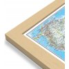 Nástěnné mapy National Geographic Jižní Amerika - nástěnná mapa Classic 60 x 77 cm Varianta: mapa v dřevěném rámu, Provedení: Pegi přírodní