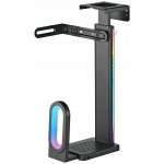 Ultradesk FLANK závěsný pod stůl černý kov 20 kg ULTRADESK držák PC pod stůl, RGB podsvícení – Sleviste.cz