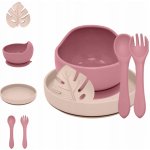 PETITE&MARS Set jídelní silikonový TAKE&MATCH 6m+ Desert Sand Dusty Rose 4 ks – Hledejceny.cz