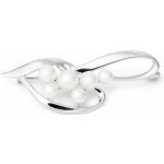 Eppi stříbrná brož s perlami Averli BC38279 – Zboží Dáma