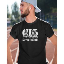 Bezvatriko cz Bodie a Doyle Canvas pánské tričko s krátkým rukávem 0849 DTF DTG černá