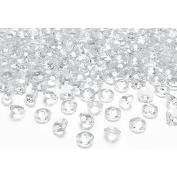 Konfety Diamanty průhledné 1,2cm