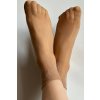 Veneziana Silonkové ponožky se vzorem jana tmavě hnědá