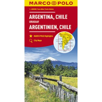 MARCO POLO Kontinentalkarte Argentinien Chile 1:4 000 000