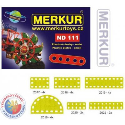 Merkur ND 111 Plastové desky malé 24ks – Zboží Mobilmania