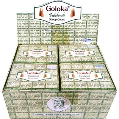 Goloka Vonné kužely Patchouli 10 ks – Sleviste.cz