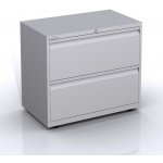 Bisley SYC08/0/2 kovová dvouzásuvková dopravní bílá ba5 RAL 9016 strukturovaný lak – Zboží Dáma