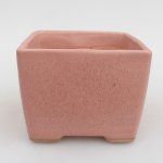 E-bonsai keramická bonsai miska 11 x 11 x 8,5 cm růžová – Zboží Dáma