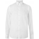 Pierre Cardin Long Sleeve shirt Mens Plain White