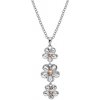 Náhrdelník Hot Diamonds Stříbrný květinový Forget me not DP748