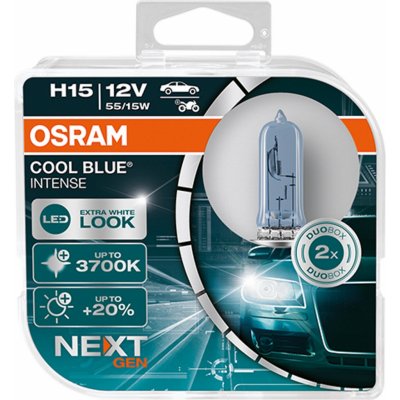 Osram Cool Blue Intense H15 PGJ23t-1 12V 15/55W 2 ks 64176CBN-HCB – Zboží Mobilmania