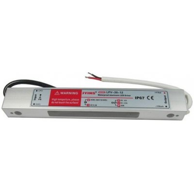 LED transformátor, trafo 12V/ 30W LPV30-12 napěťový – Zboží Mobilmania