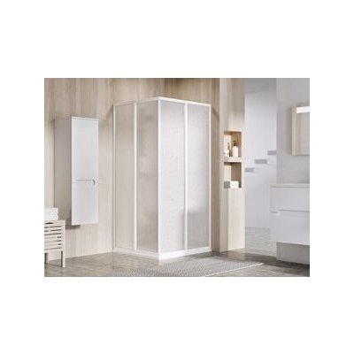 Ravak Supernova čtyřúhelníkový sprchový kout SRV2+SRV2, 80x80x195 cm, bílá, dekor pearl 14V401O211S – Zboží Mobilmania