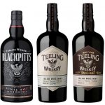 Teeling Small Batch 46,0% 0,7 l a Teeling Single Malt 46,0% 0,7 l a Teeling Blackpitts Peated Single Malt 46,0% 0,7 l (set) – Sleviste.cz