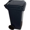 Popelnice Contenur popelnice nádoba na odpad PH 120 l na kolečkách, černá