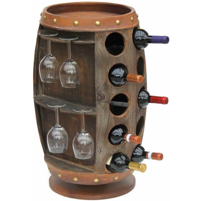 DanDiBo Stojan na víno Wood Brown 360° otočný sud na víno 71 cm 9205-R – HobbyKompas.cz