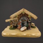 AMADEA Dřevěný betlém BEZ FIGUREK 38 cm český výrobek – Zboží Dáma