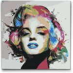 Vymalujsisam MALOVÁNÍ PODLE ČÍSEL MARILYN MONROE BAREVNÝ PORTRÉT – Sleviste.cz