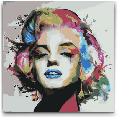 Vymalujsisam MALOVÁNÍ PODLE ČÍSEL MARILYN MONROE BAREVNÝ PORTRÉT – Sleviste.cz