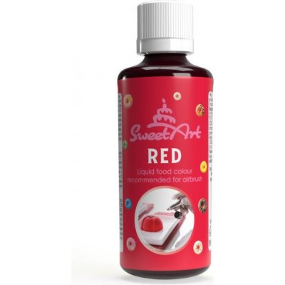 SweetArt airbrush barva tekutá Red 90 ml