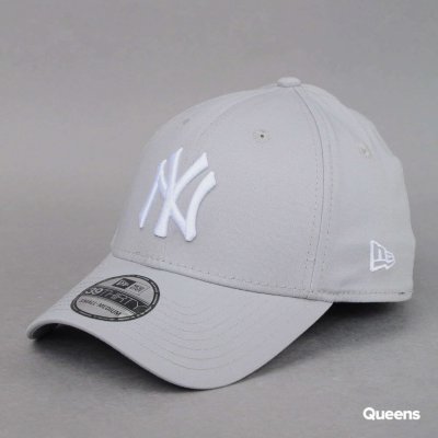 New Era 3930 MLB League Basic New York Yankees Grey Wh – Zboží Mobilmania