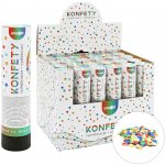 Střílející konfety - trubka 20 cm, barevné kovové kroužky – Sleviste.cz