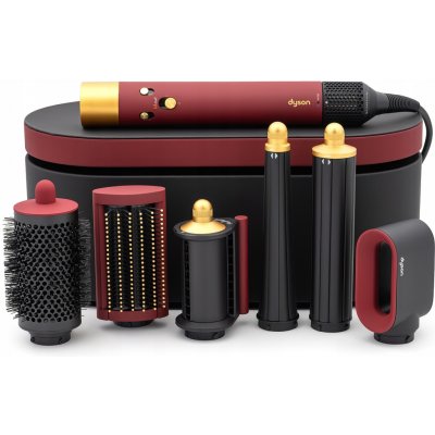 Dyson Airwrap i.d.™ Straight + Wavy Red Velvet/Gold – Zboží Mobilmania