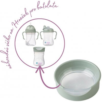 B.box Náhradní víčko na Hrneček pro batolata Zelené – Sleviste.cz